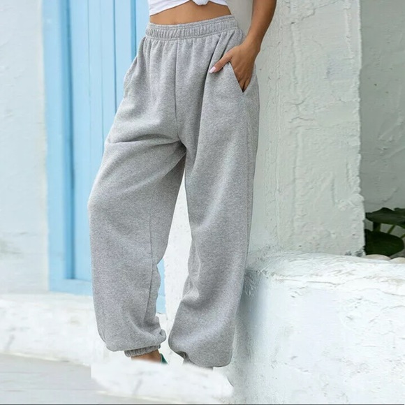 jogging pants with elastic ankles